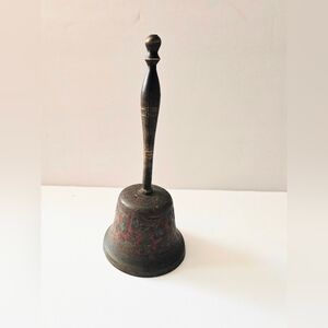 Vintage Metal Brass Dinner Bell Ornate Designs